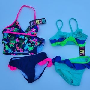 2 New sets Mambo Girls Blue Bikini Set 4*/5**.
